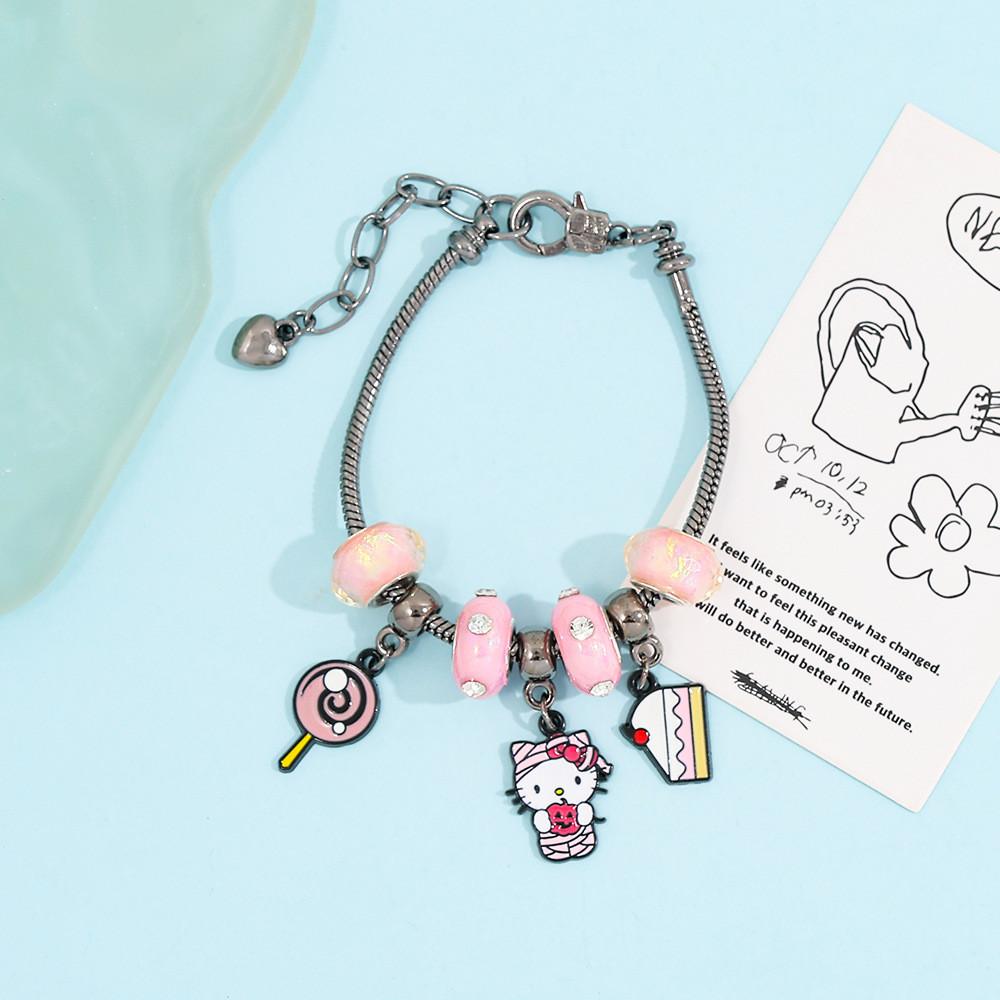 Hello Kitty Jewelry Bracelet With Zinc Alloy Material For Gift Giving In Spring 2025