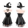 Domila Halloween Dark Night Patent Leather Cosplay Witch Suit Sex Sexy Underwear Premium Sex Clothes