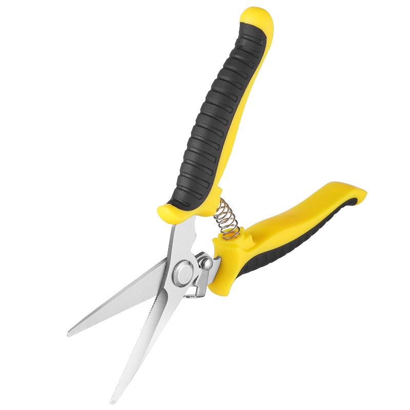 Stainless Steel Garden Pruning Shears: Grafting, Budding, Flower, Branch, and Grape Picking Scissors