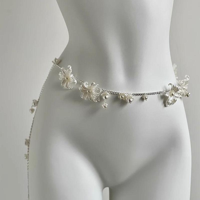 Fashionable Butterfly Tassels Waist Chain Trendy Sweet Body Chain For Women Girls Elegant Waist Chain Clothing Accessories Gifts