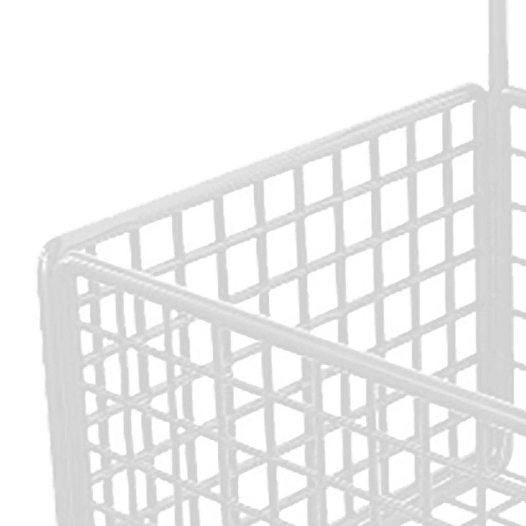 Wall Mounted Storage Basket No Drilling Adhesive Metal Wire Hanging Basket for Kitchen Food Pantry