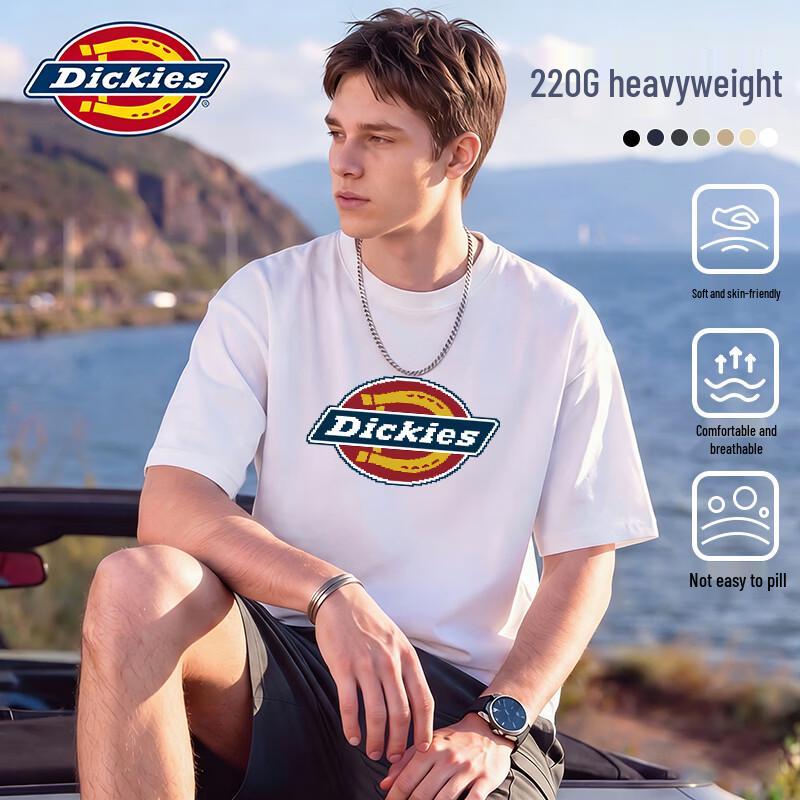 

Dickies Men s Classic Logo Print Short-Sleeve T-Shirt 5XL
