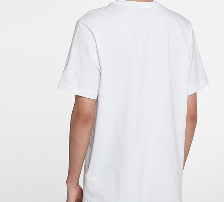Nike T Shirts Men's Crew Neck Moderate Straight Fit BQ0705-100