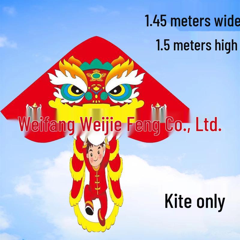 Weifang Pterodactyl Cartoon Kite for Kids - Easy to Fly in Light Breeze, Free Shipping