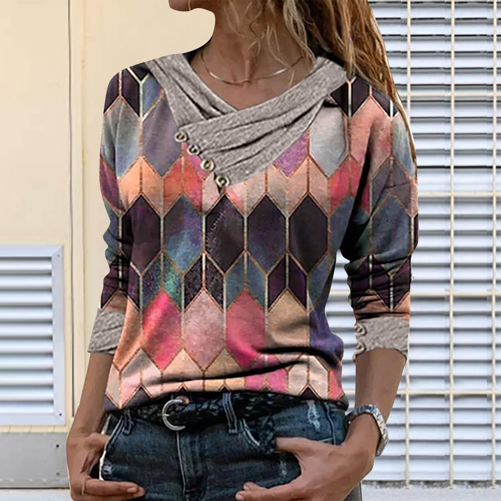 

(СУ)Жіночі пуловери з коміром з вишивкою та довгими рукавами XL помаранчевий