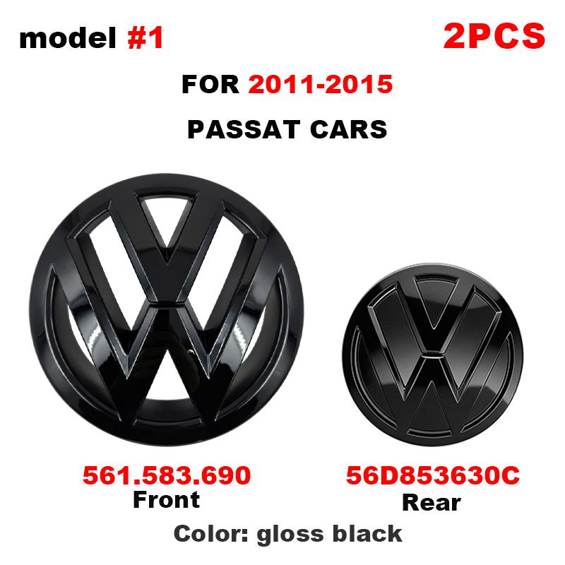 Volkswagen MK4 Volkswagen Logo Car Front Grille Rear Hood Badge For VW Passat B8 16-2018 Volkswagen PASSAT B7 B6 2011-2015 Auto Emblem Stickers