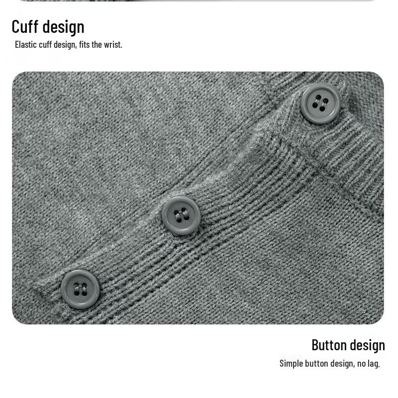 Zhenweis Men's Casual Knit Sweater