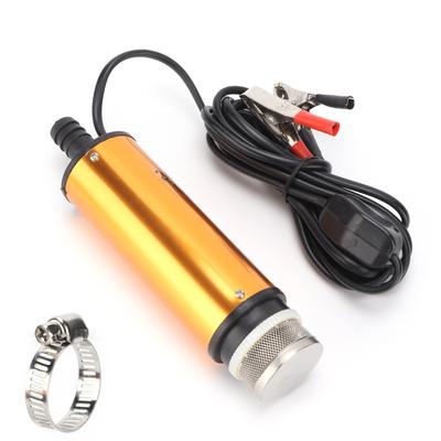 Pompa Elettrica Portatile Mini per Trasferimento Carburante DC 24V Guscio in Lega di Alluminio per Pompaggio Olio Diesel Acqua