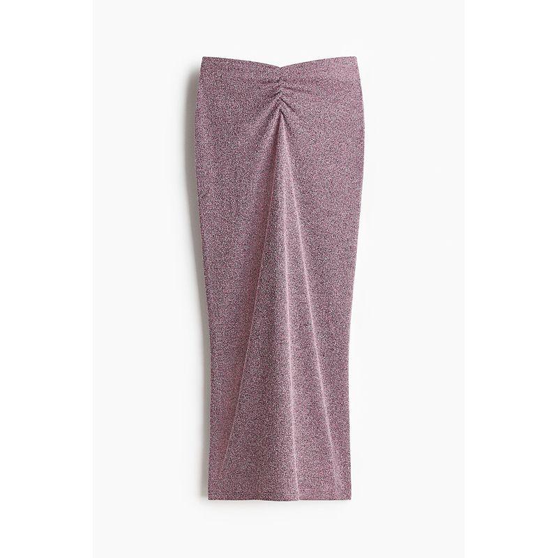 

HM Skirt Fall 2025 New Arrival Fashion Pleated Knitting Skirt 1301855 Mixed Pink 150/60(XXS)