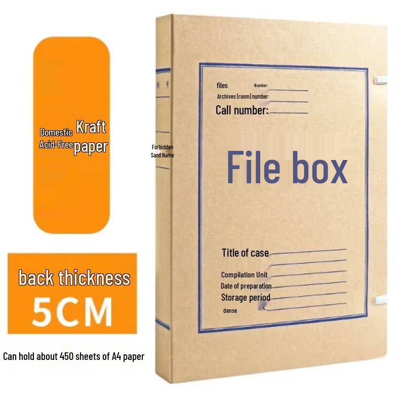 Manying Acid-Free Kraft Paper Archive File Box
