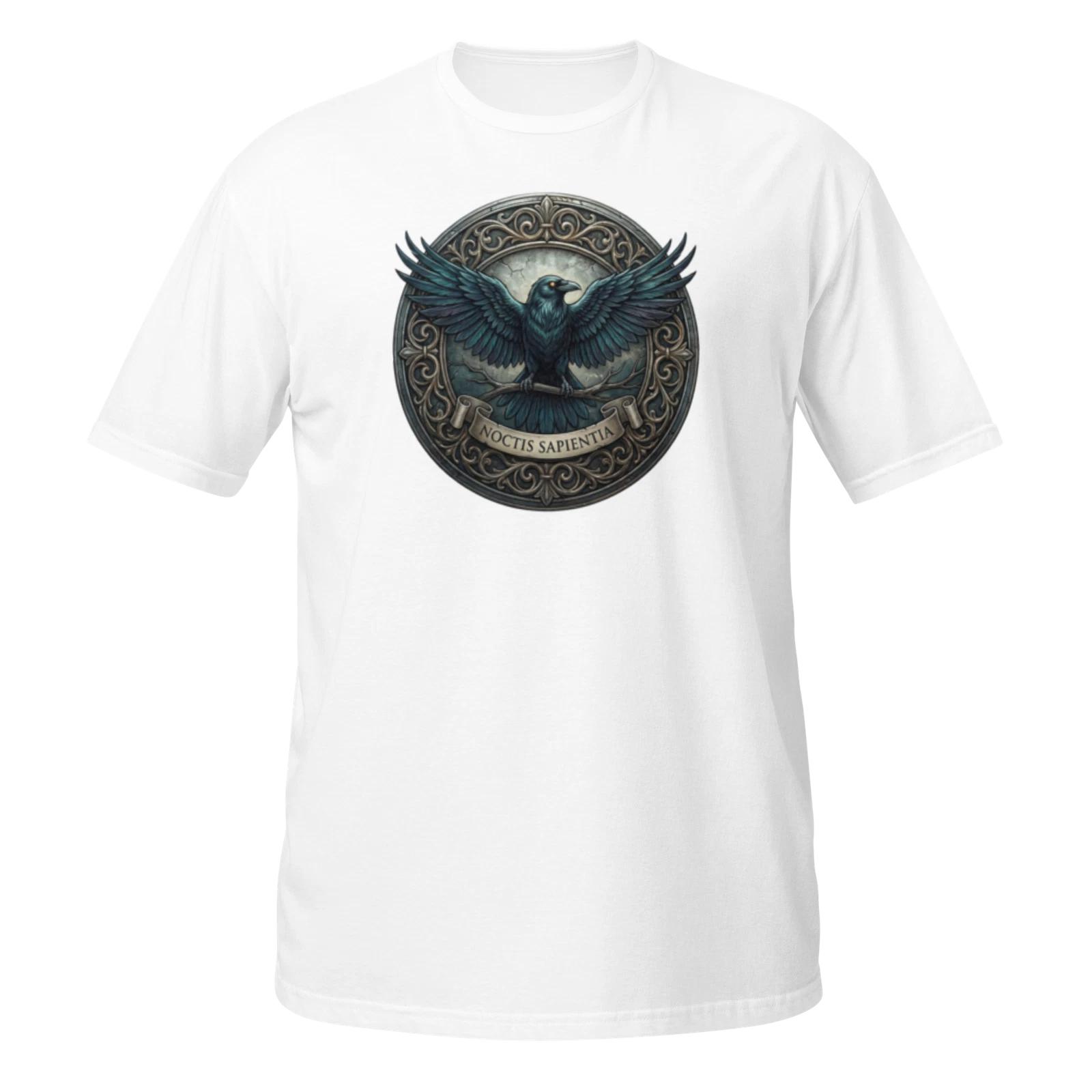 Raven Unisex T-Shirt, Gothic Crow Bird Emo Rock Dark Fantasy Occult Mystic Retro XXXXL
