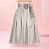 Women's Fashion Solid Color German Traditional Bavarian Beer Festival Retro Strap Pleated Skirt Half Apron