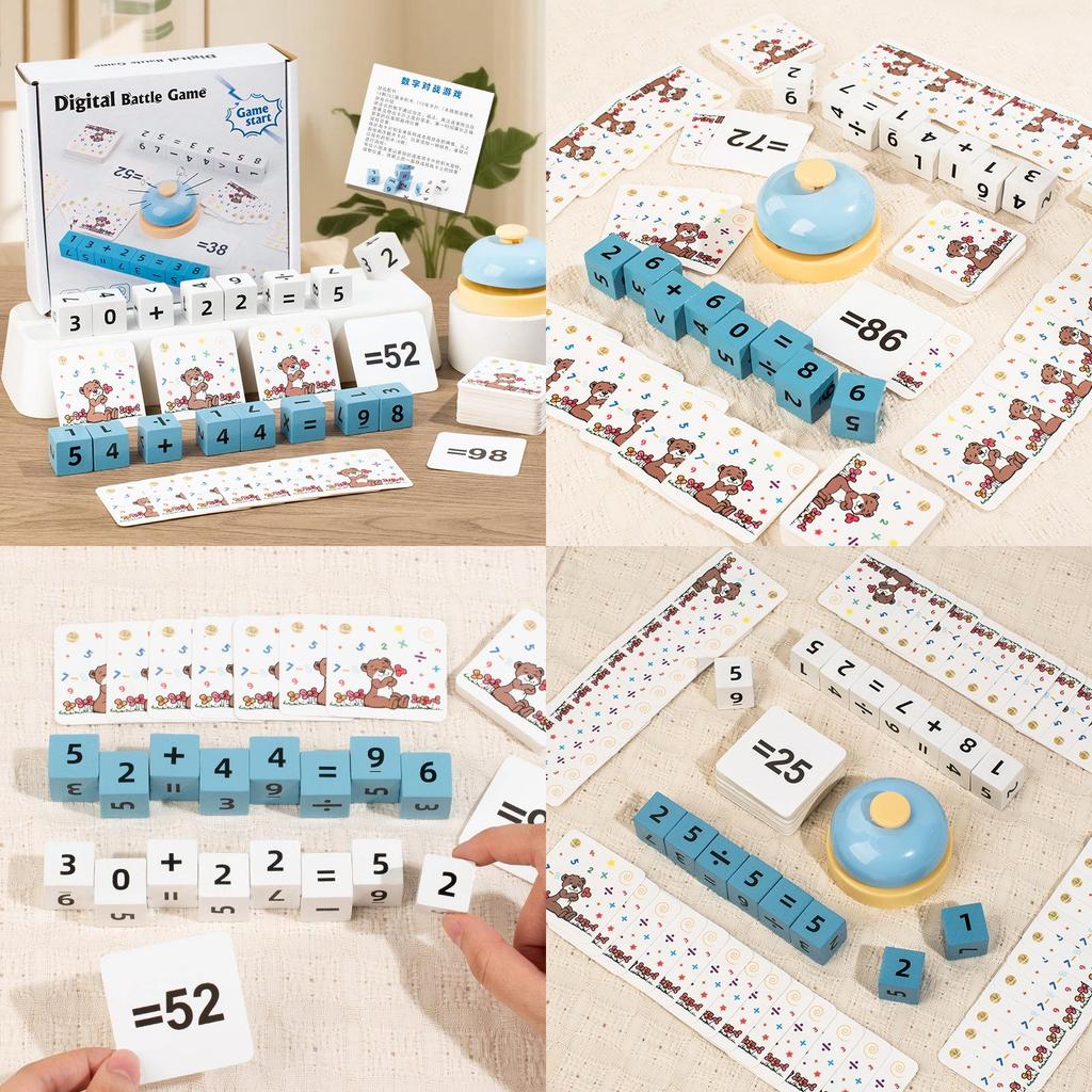 Wooden Number Math Blocks Educational Toy For Parent Child Learning And Brain Development