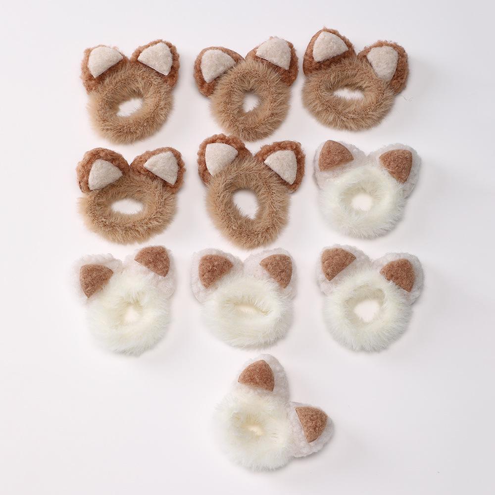 Plush Cat Ear Hair Tie for Kids – Gentle, No-Damage Elastic Set