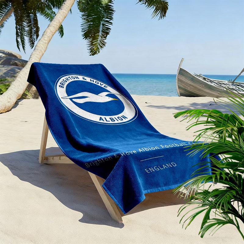 Asciugamano da Spiaggia Brighton & Hove Albion, Asciugamano Grande Morbido Asciugatura Rapida per Spiaggia Campeggio Nuoto
