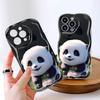 Kreslený vzor krémová textura pouzdro vlnitý okraj měkký silikonový kryt pouzdro na telefon pro iPhone Samsung Huawei Honor Xiaomi Redmi Infinix Tecno