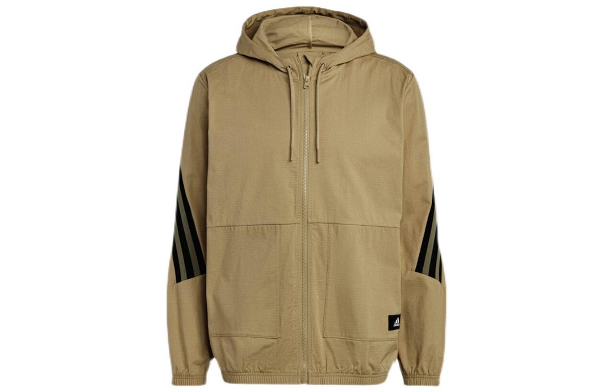 Adidas Jackets Men s Khaki Hooded Moderate Other H21536 L