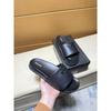 Premium Leather T-Strap Slide Sandals Men Women Beach Casual Footwear With Hook Loop
