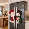 Santa Style Handle Covers Snowman Handles Appliance Handle Covers  Fridge Door