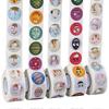 Coated Stickers Rabbit and Egg Pattern Tape with 15 Rolls