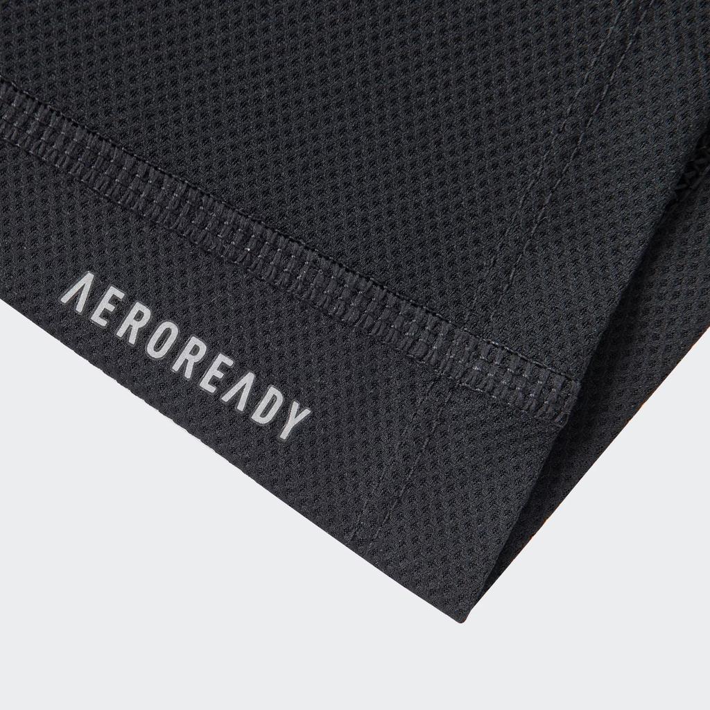 Adidas Own The Run Logo Quick-Dry Running Striped Short Sleeve Breathable T-Shirt Men Tops Black JY8583