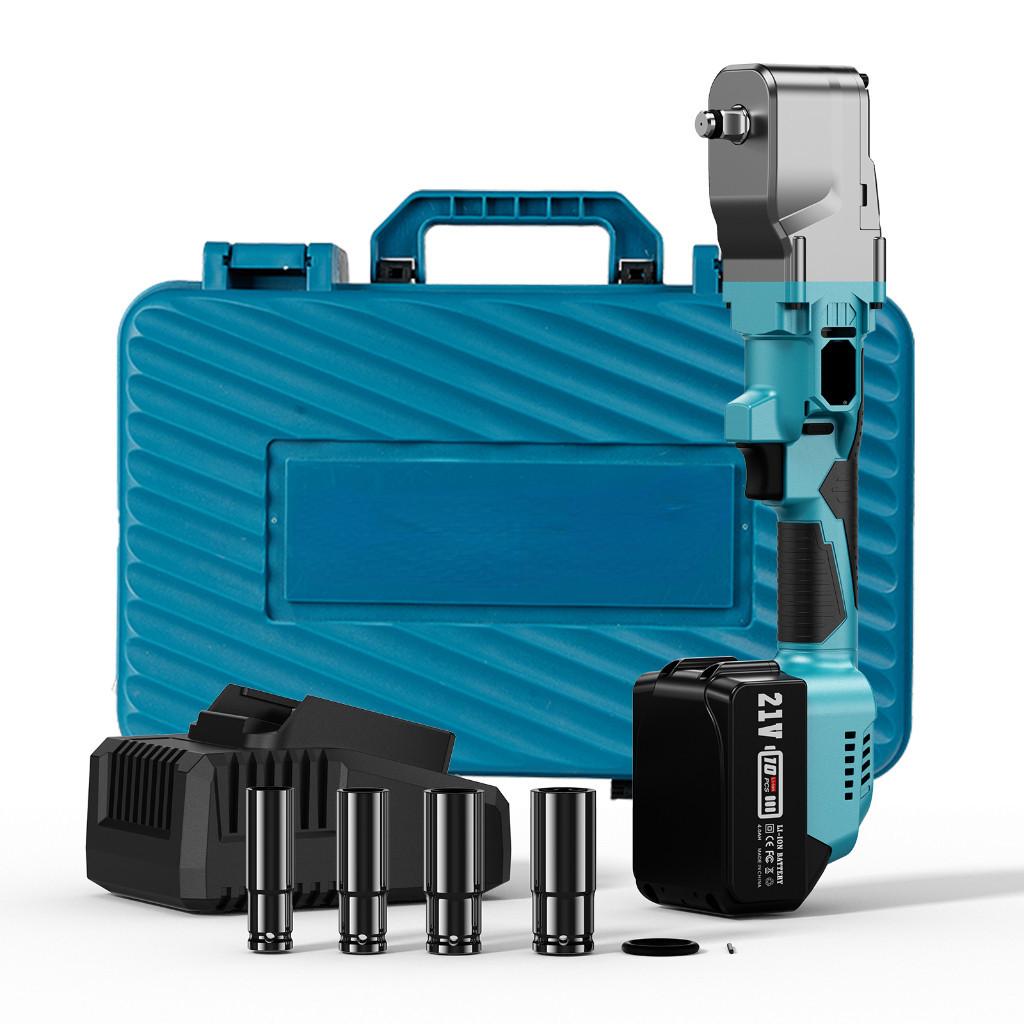 3200 RPM 1/2 " Cordless Right Angle Impact Wrench Brushness High Torque Ratchet Wrench Household Repair Power Tool Kit