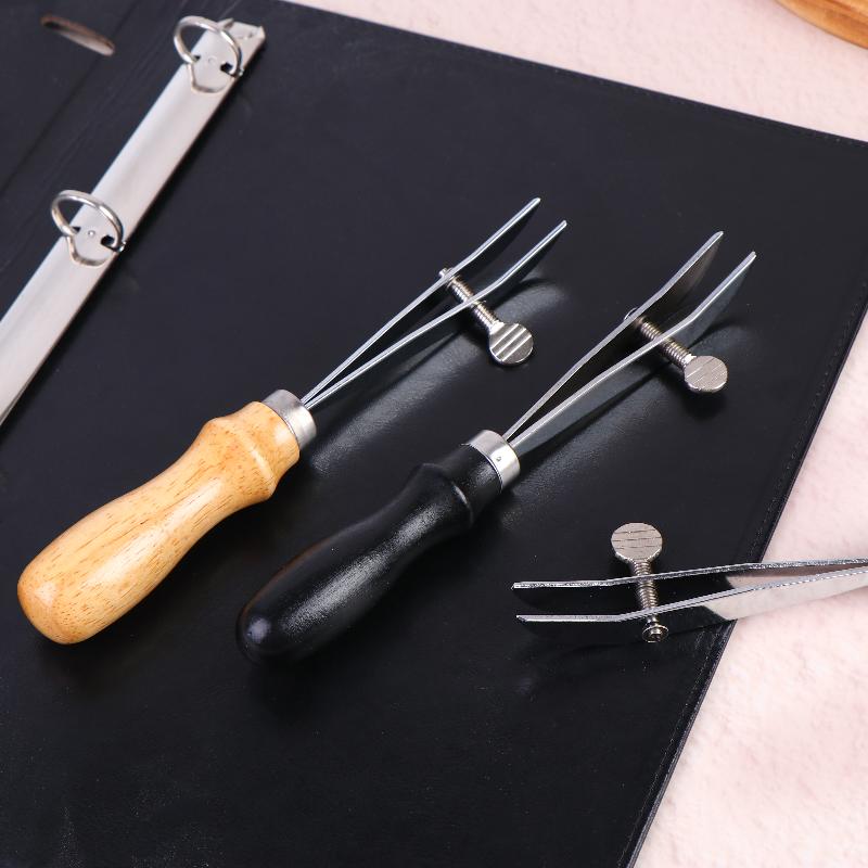 Wooden Handle Leather Creaser Width Adjustable Leather Edger Leather Working Tool For Belts Wallets Bags Saddles