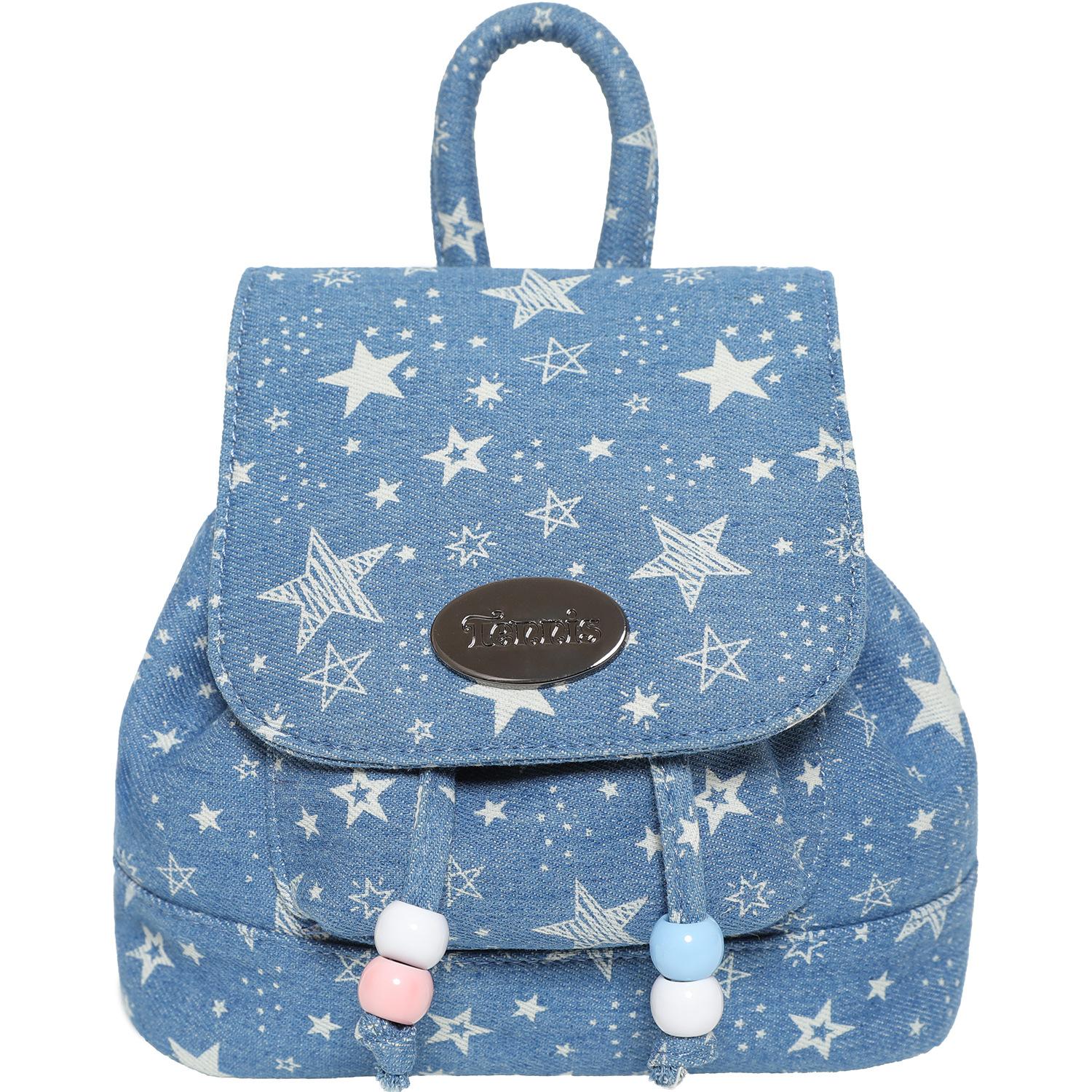 

Маленький рюкзак высокого уровня, женская джинсовая сумка кроссбоди, мини-рюкзак высокого качества синий