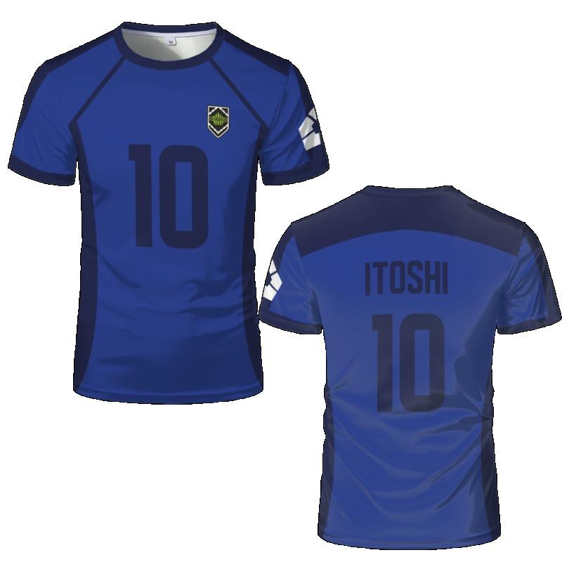 Anime Japonský Blue Lock Isagi Yoichi Fotbalový dres Tričko Cosplay Hyoma Chigiri Meguru Bachira Tričko Originální pánské oblečení