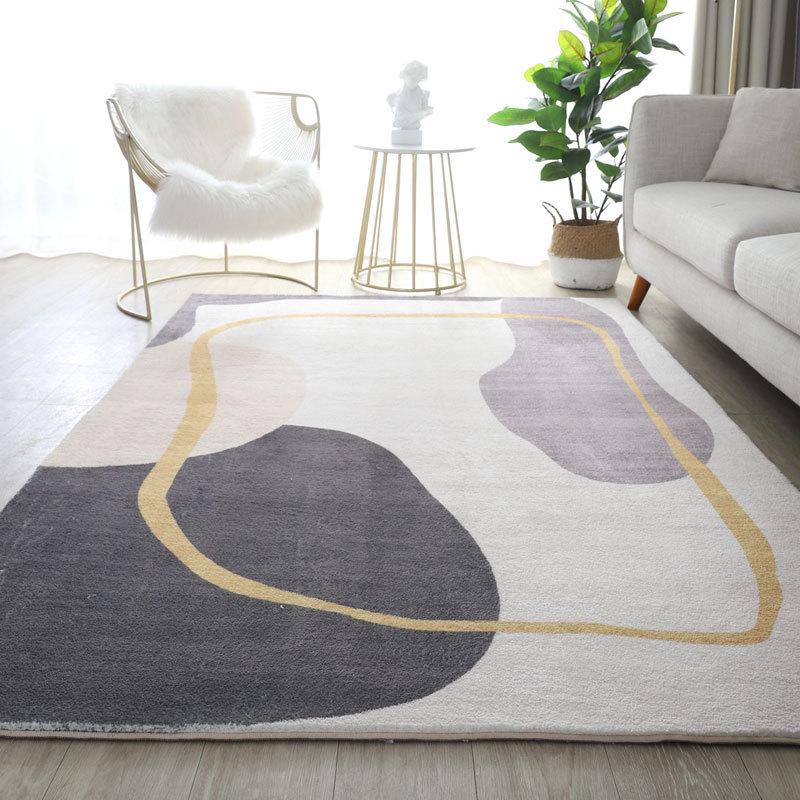 Nordic Style Imitation Cashmere Carpet for Living Room, Coffee Table, Bedroom, or Large Areas.