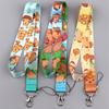 Beautiful Neck Strap Badge Card Holder with Strap Capybara Lanyard with Keychain for Women Teacher Nurse Doctor Student