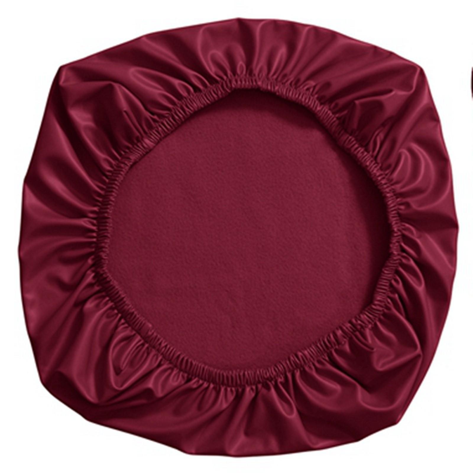 

1 шт. Чехол для сиденья стула из искусственной кожи, водонепроницаемый эластичный чехол для подушки сиденья, однотонный защитный чехол для подушки сиденья One Size винный