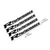 4Pcs R Performance Car Wheels Reflective Stickers Auto Rim Wheel Hub Body Racing Style Vinyl Film Decals Car Tuning Accessories