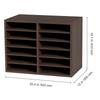 SucceBuy Literature Organizers with Adjustable Shelves Wood Literature Sorter for Office Home Classroom Mailrooms EPA Certified