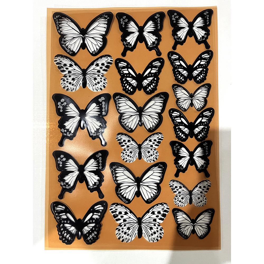 

3D Butterfly Wall Stickers with Double-Sided Tape for Bedroom & Living Room