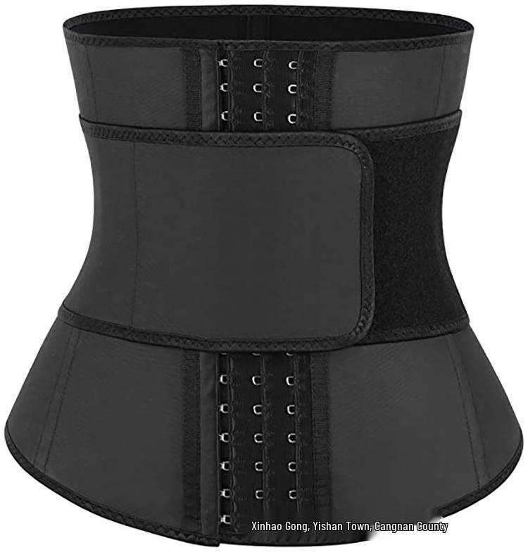

Adjustable Waist Cincher: Three-Row Buckle Tummy Control Belt with Back Support S