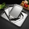 CCA83- Steel Baking Tray With Removable Cooling Rack Set Non-stick BBQ Pan Tray Plate Oven Brownie Rack Cooking Roasting Dish