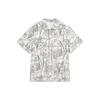 Li Ning Sports Life Collection Shirt Men's Black White Combination Print ASHU237-2