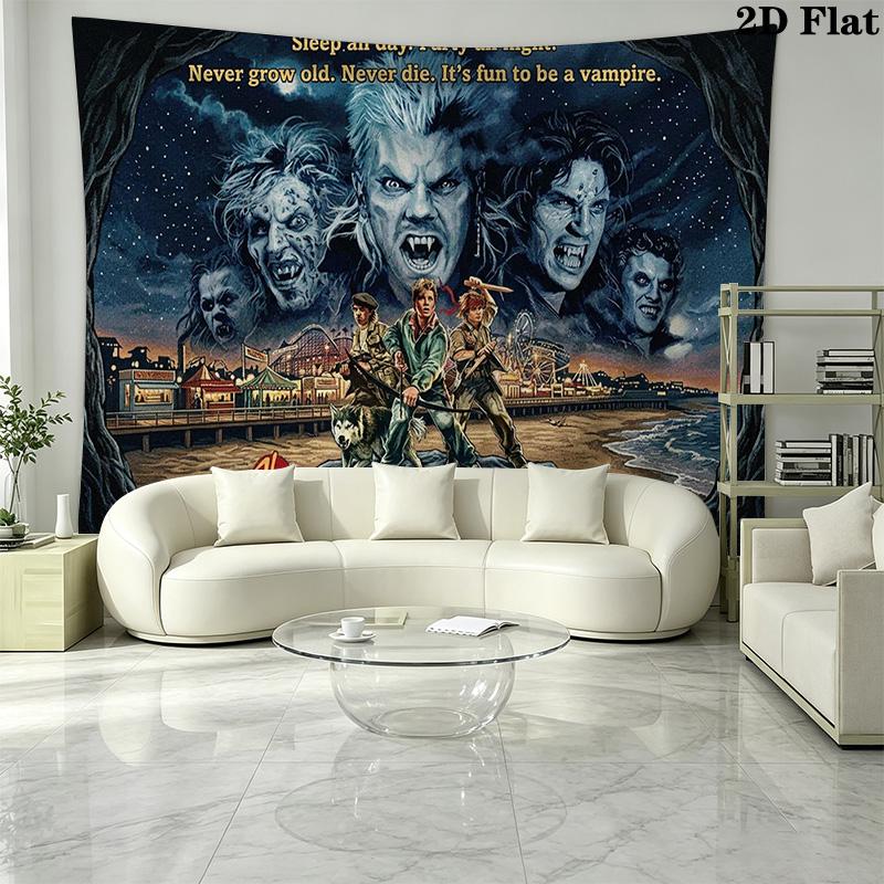 The Lost Boys Wall Tapestry Aesthetic Wall Hanging Printed Fabric Blanket Decorative Tapestries for Bedroom Living Room Home Decor