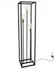 BLACK METAL FLOOR LAMP 130 CM
