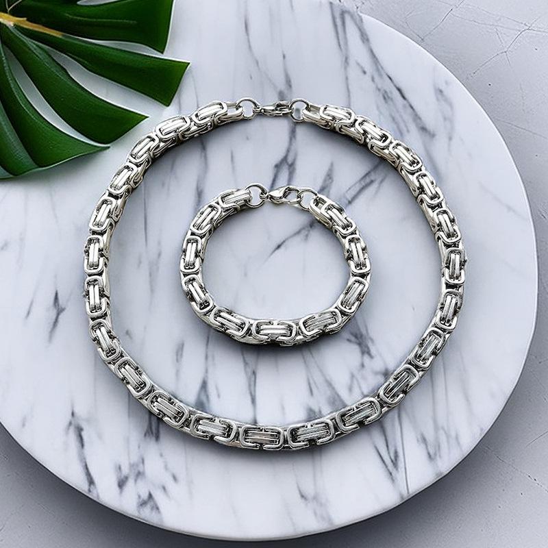 Heißes personalisiertes, nicht verblassendes Titanstahl-Kaiser-Kettenhalsband für Männer