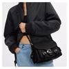 Coach Western Tabby 26 Logo Snap Adjustable Strap Grained Leather Shoulder Crossbody Medium Women's Black