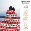 1PC Christmas, PatternOutdoor Flannel Blanket - Soft Plush Decor for Picnics, camping, Bedroom, Playroom, Office, or Lunch Break 1351A
