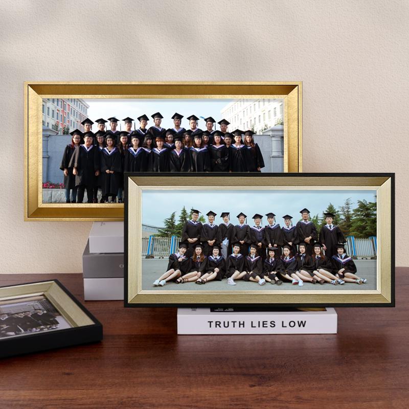 Customizable Large Group Graduation Photo Frame for Desktop