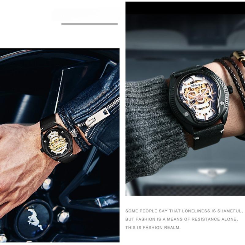AILANG Skelettuhr Herren Vollautomatische mechanische Herrenuhr Persönlichkeit Modeuhr