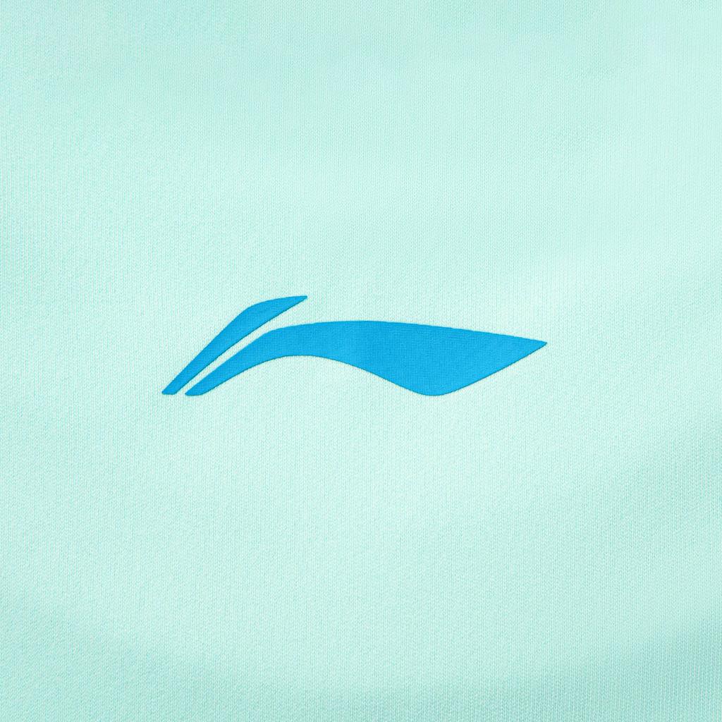 Li Ning Table Tennis Series Casual Comfortable Letter Print Sports Short Sleeve T-Shirt Unisex Tops Island-Blue AHSV611-2