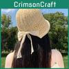 Summer Straw Sun Hat With Wide Brim For Outdoor Sun Protection And Breathability