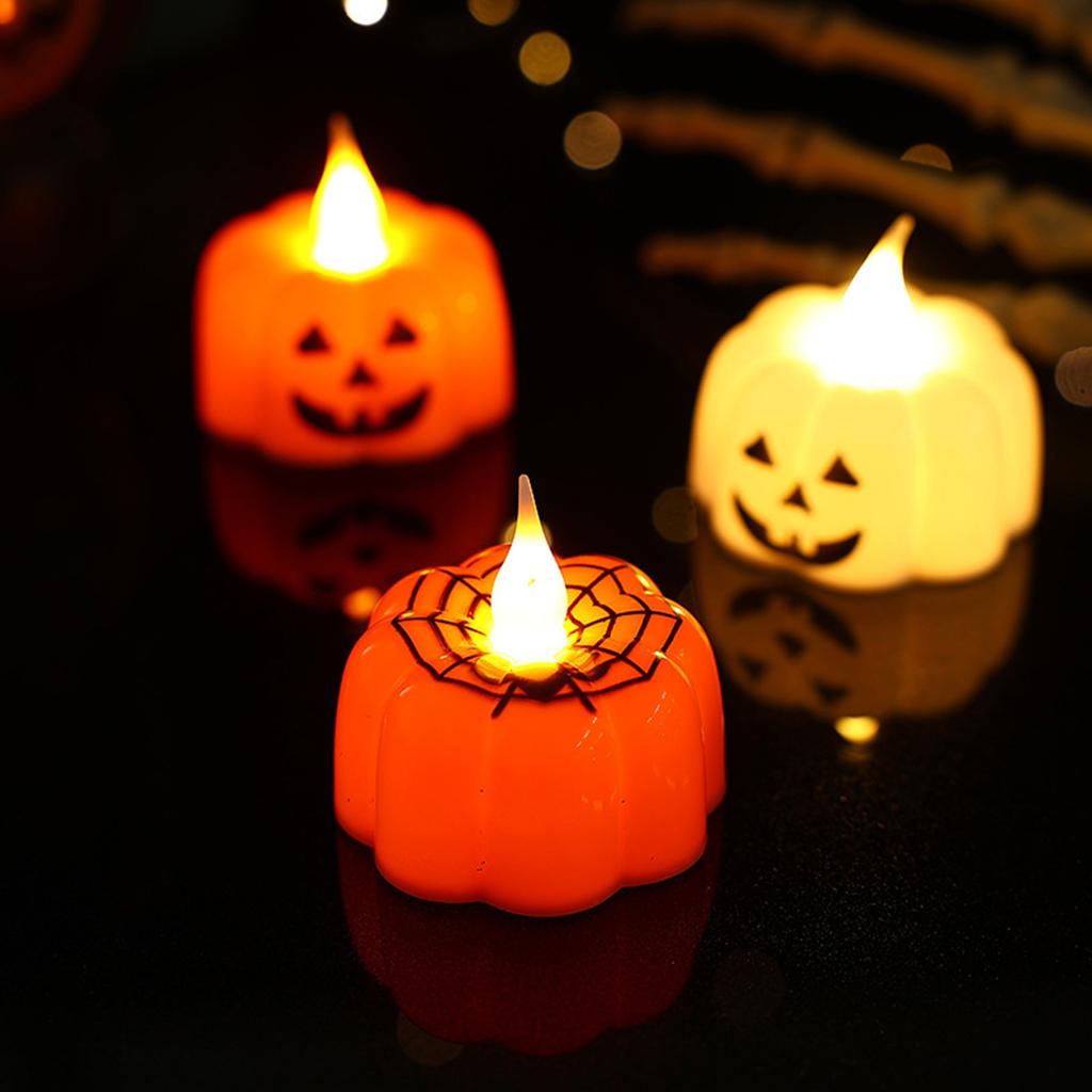 1 balení LED světlo svíček Blikající světlo svíček Halloween dekorace Atmosféra Ornamenty Dekorace, Halloween Venkovní osvětlení