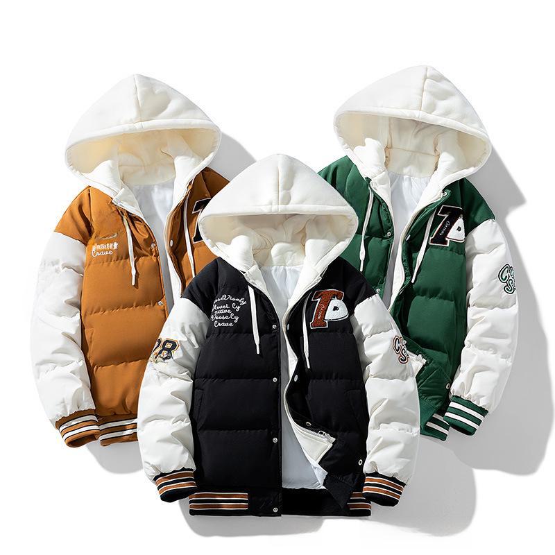 Men's 2025 Hooded Cotton-Padded Winter Jacket – Stylish and Cozy Two-Piece Design