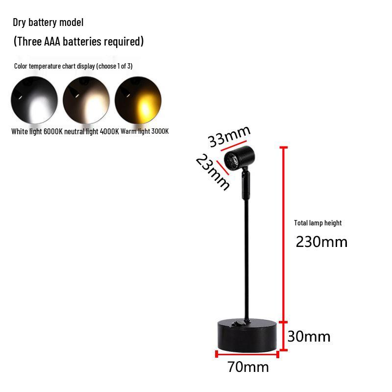 Wireless Jewelry Display Spotlight with Battery